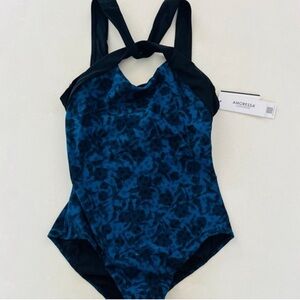 Amoressa by Miraclesuit Peony New Moon Blue Floral One Piece Swimsuit 8